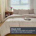 thumbnail image 3 of NSNLGSGC Ensemble de Couette Grand, Literie Vichy Beige, 3 of 7