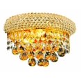 thumbnail image 1 of Elegant Lighting Primo Transitional 2 Light E12 Gold Wall Sconce Crystal, 1 of 2