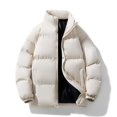 thumbnail image 1 of RXIRUCGD Veste à Manches Longues pour Hommes, Décontractée, Sport Quotidien, Col Montant, Extérieur, Kaki, Taille : 3TG, 1 of 3