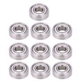 thumbnail image 1 of 10Pcs Roulement Miniature Outils de Roulement en Acier Inoxydable pour le Dispositif de Décélération S698ZZ 19x8x6mm, 1 of 14