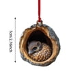 thumbnail image 2 of Ornement de Noël Animal Ornement de Sapin de Noël Motif Animal Ornement Acrylique 2D Décoration Animale Saisonnière pour Sapin de Noël Plafond Souvenir de Noël Lustre Guirlande Suspendue Guirlande de Noël, 2 of 3