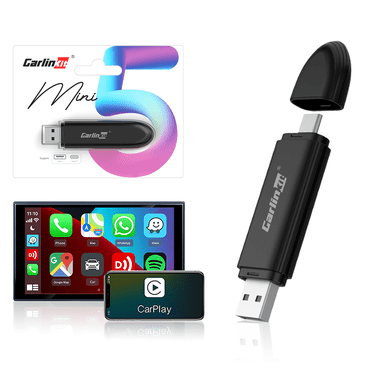 Carlinkit Mini SE, Wireless Apple CarPlay USB Adapter for Cars Built-in Wired CarPlay Car, Auto Connect, Plug&Play, Wireless CP Dongle for IOS 10+