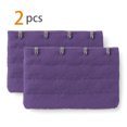 thumbnail image 2 of INSPIRE CHIC Women's 3 Rows 4 Hooks Bra Extenders Straps Extension Purple 3 Rows 4 Hooks 2 Pcs, 2 of 5