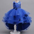 thumbnail image 4 of Nouvelle Robe de Princesse d'Été pour Sentier, Robe de Spectacle de Garçon aux Fleurs, Robe d'Hôte de Spectacle de Piano, Robe de Performance, Décalcomanie à Paillettes, Robe de Soirée Mode pour 3-12 Ans, 4 of 7