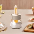 thumbnail image 1 of Distributeur d'Épices Pot à Condiments Bocal de Cuisine pour Camping Restaurant Famille Blanc, 1 of 8