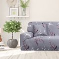 thumbnail image 2 of CHOK Housse de Sofa Extensible en Spandex pour Causeuse Fleur Rouge Moyen, 2 of 6