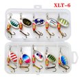 thumbnail image 3 of 3.5g Metal Rotating Lures with Hand-Cranked Adjustment: 10/30 Piece Kit for Bass & Trout – Lifelike Biothetic Design Bait Set with Storage Box (XLT-8), 3 of 5