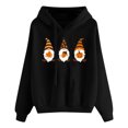 thumbnail image 2 of Jienlioq Hauts d'Halloween pour Femmes Mode Féminine Chemisier à Manches Longues Imprimé Col Rond Hauts Décontractés Chandail en Molleton, 2 of 2