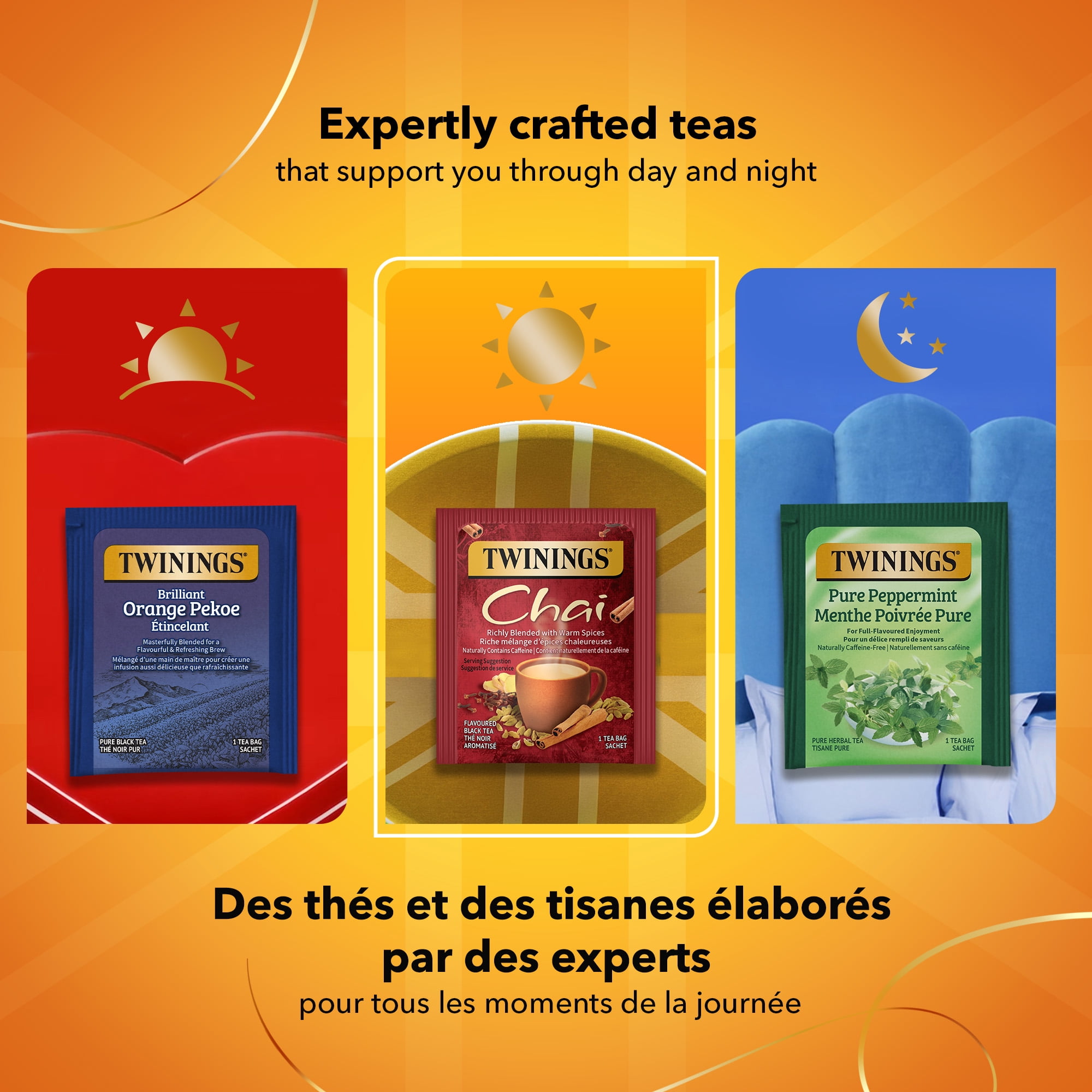 Twinings Chai Black Tea Bags, Warm & Spiced, Naturally Caffeinated, 20 Count