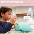thumbnail image 3 of Melii Silicone Bowls with Lid, Shark for Babies, Toddlers, Adults - Blue - 1 Unit, 3 of 5