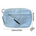 thumbnail image 2 of Women's Nylon Keychain Wallet - Multi Pocket Zipper Pouch for Coins, Cards & Keys H, 2 of 2