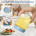 thumbnail image 3 of Overnight Oats Containers With Lids oz +oz Wide Mouth Mason Jars with Airtight Lids Meal Prep Containers Food Storage Glass Jars in Bulk for Snack Yogurt Parfait Spice Sugar, 3 of 7