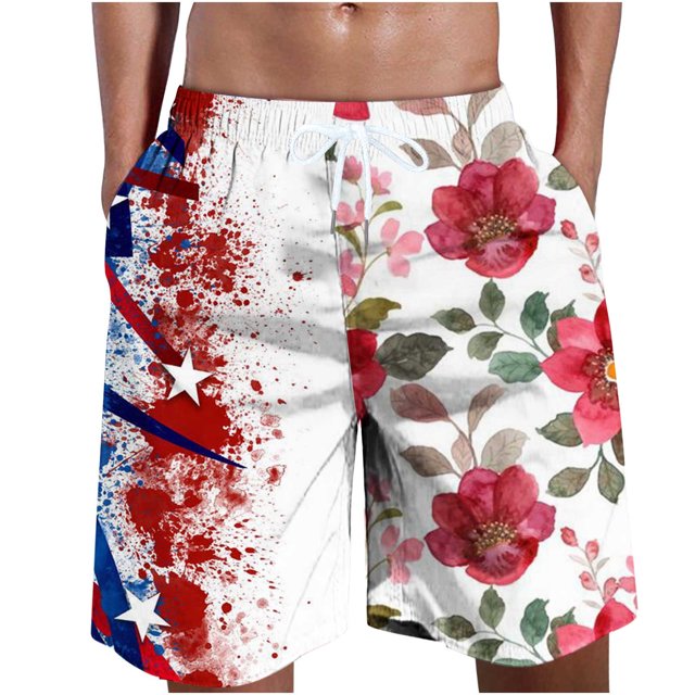 Shorts Cargo pour Hommes Mode Décontractée Shorts Patchwork avec Poches Taille Élastique Pantalons de Plage Shorts de Randonnée pour Hommes en Liquidation