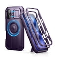 thumbnail image 1 of Dexnor for iPhone 16 Case with Slide Camera Cover & Adjustable Kickstand & Built-in Screen Protector,Compatible with MagSafe Shockproof Bumper Cases Heavy-Duty Magnetic Protective Cover, Purple, 1 of 7