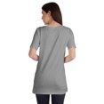 thumbnail image 3 of Inkmeso Plain Basic Tshirt Long Length Tee Short Sleeve Workout Top For Women, 3 of 9