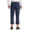 thumbnail image 3 of INSPIRE CHIC Men's Formal Cropped Pants Solid Color Flat Front Dress Trousers 34 Navy Blue, 3 of 6
