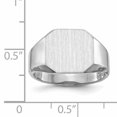 thumbnail image 5 of Bague Chevalière en Or Blanc 14K, 5 of 5