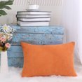 thumbnail image 4 of Unique Bargains Soft Corduroy Corn Striped Decorative Throw Pillow Cover, 4 of 9