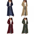 thumbnail image 4 of Women‘s Lightweight Long Sleeve Cardigan Sweaters Irregular Split Open Front Thin Knit Sweater with Pockets, 4 of 5