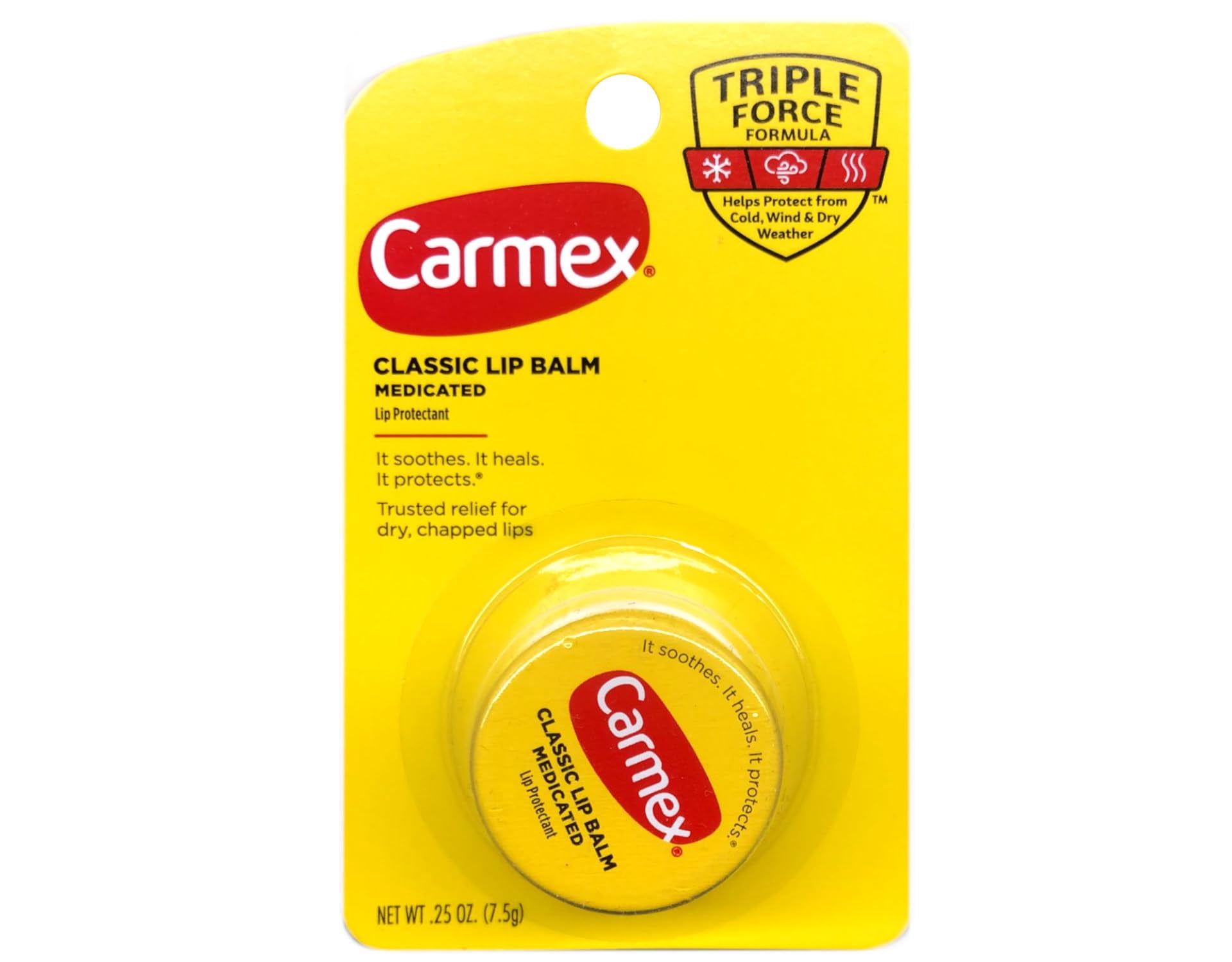 Carmex Baume à Lèvres Classique Médicamenteux 0,25 oz (Packs de 12)