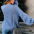 thumbnail image 3 of Chandail Tricoté pour Femmes, Pull Tricoté Surdimensionné à Manches Bouffantes Rondes Pull Surdimensionné Pull en Tricot Haut Surdimensionné Construction Robuste, 3 of 5