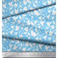 thumbnail image 2 of Soimoi Cotton Cambric Fabric Artistic Bird Print Fabric by Yard 42 Inch Wide, 2 of 3