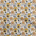 thumbnail image 1 of oneOone Georgette Viscose Yellow Fabric Kids Animal Sewing Craft Projects Fabric Prints By Yard 42 Inch Wide, 1 of 4