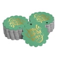 thumbnail image 1 of Inkdotpot Jingle All The Way Christmas Bottle Tag Real Gold Foil Favor Hang Tags Pack Of 50, 1 of 6