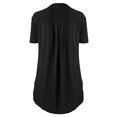 thumbnail image 3 of CHUANK Womens Summer Blouse V-Neck Short Sleeve Loose Button Tunic Shirts Deals on Ladies, 3 of 6