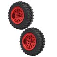 thumbnail image 2 of RC Truck Tire, Practical Flexible Durable RC Truck Wheel  For RC Car Supplies For Remote Control Car Modification Red, 2 of 8