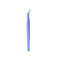 thumbnail image 1 of Precision Elbow Tweezers, Stainless Steel, Curved Tip, Enhanced Grip, for Electronics, Crafts, Jewelry Making, Soldering, Experimental Work Hzhnb | Metal, Blue, 1 of 7