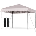 thumbnail image 1 of Costway 10 X 10 FT Pop up Canopy Tent with Portable Carrying Bag 8 Stakes 4 Wind Ropes, 1 of 10