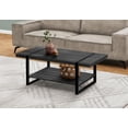 thumbnail image 3 of Monarch Specialties Coffee Table, Accent, Cocktail, Rectangular, Living Room, 48"l, Metal, Laminate, Black, Contemporary, Modern, 3 of 4