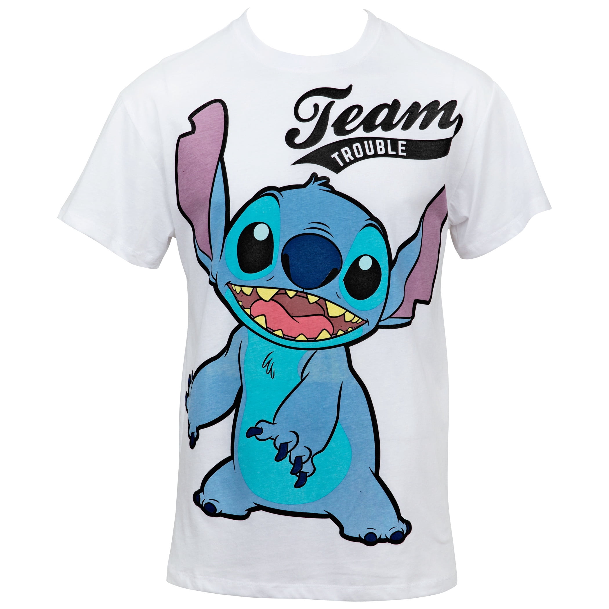 T-Shirt Stitch de l'Équipe Disney's Lilo And Stitch Trouble - Grand