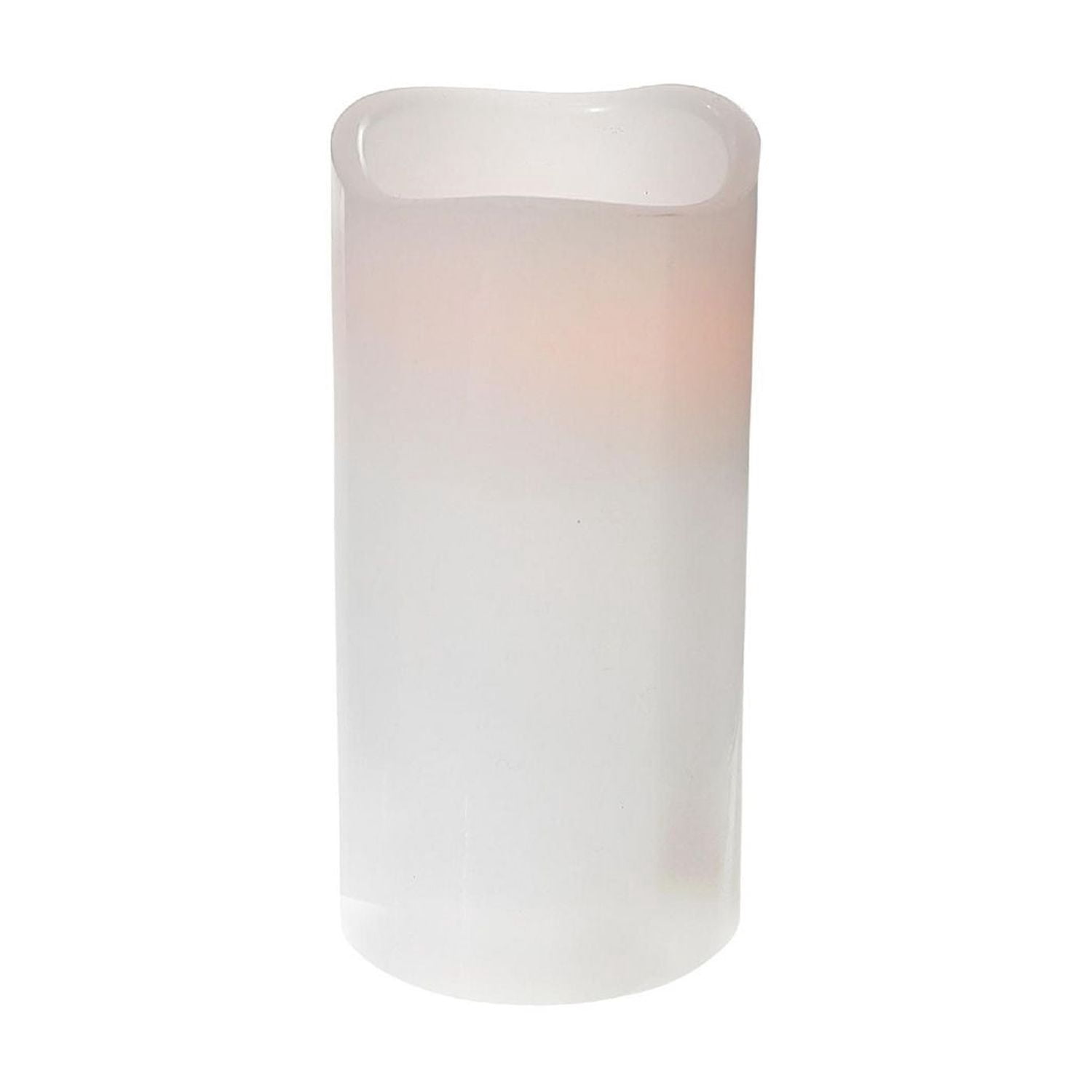 Bougie Blanche À L'Onde Led Avec Minuterie 3X4 "- Ensemble De 3