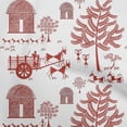thumbnail image 1 of oneOone Cotton Cambric Red Fabric Asian Floral Block Sewing Craft Projects Fabric Prints by Yard 56 Inch Wide, 1 of 4