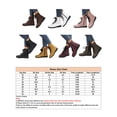 thumbnail image 2 of UKAP Women Combat Boot Side Zip Booties Lace Up Ankle Boots Work Shoes Waterproof Dark Brown 9, 2 of 7