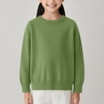 thumbnail image 3 of Chandail pour Enfants Tricoté à Col Rond, Chandail Uni Garçons Filles, 3 of 4