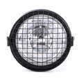 thumbnail image 1 of Grill Headlight, 6.5" Motorcycle Headlight LED Headlamp Grill Side Mount Cover With Bracket for Cafe Racer, 1 of 7