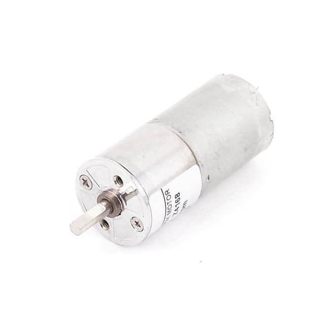 Unique Bargains DC 12V 60RPM 4mm Dia Shaft High Torque Low Speed Cylindrical Gear Box Motor