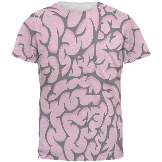 Halloween Pink Brains Costume Mens T Shirt