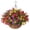 B, variante sur Décoration de Panier à Fleurs, Fleurs Suspendues Artificielles avec Panier Printemps Décoration Extérieure Extérieure Faux Soie Coloré dans Jardinière Aspect Réel Maison Porche Patio Balcon Cour Déco