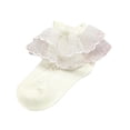 thumbnail image 1 of TZEWGL One Pair Spring And Autumn Cute Socks For Kids Delicate Embroidery Lace Socks Lace Socks For Toddler size 1-2T, 1 of 2