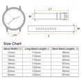 thumbnail image 2 of Uxcell Silicone Watch Band Quick Release Soft Rubber Watch Strap Light Blue/Silver 12mm, 2 of 7