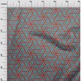 thumbnail image 3 of oneOone Tissu Polyester Spandex Bleu Ciel Matériau de Robe Géométrique Tissu Imprimé Tissu au Mètre 56 Pouces de Large, 3 of 4