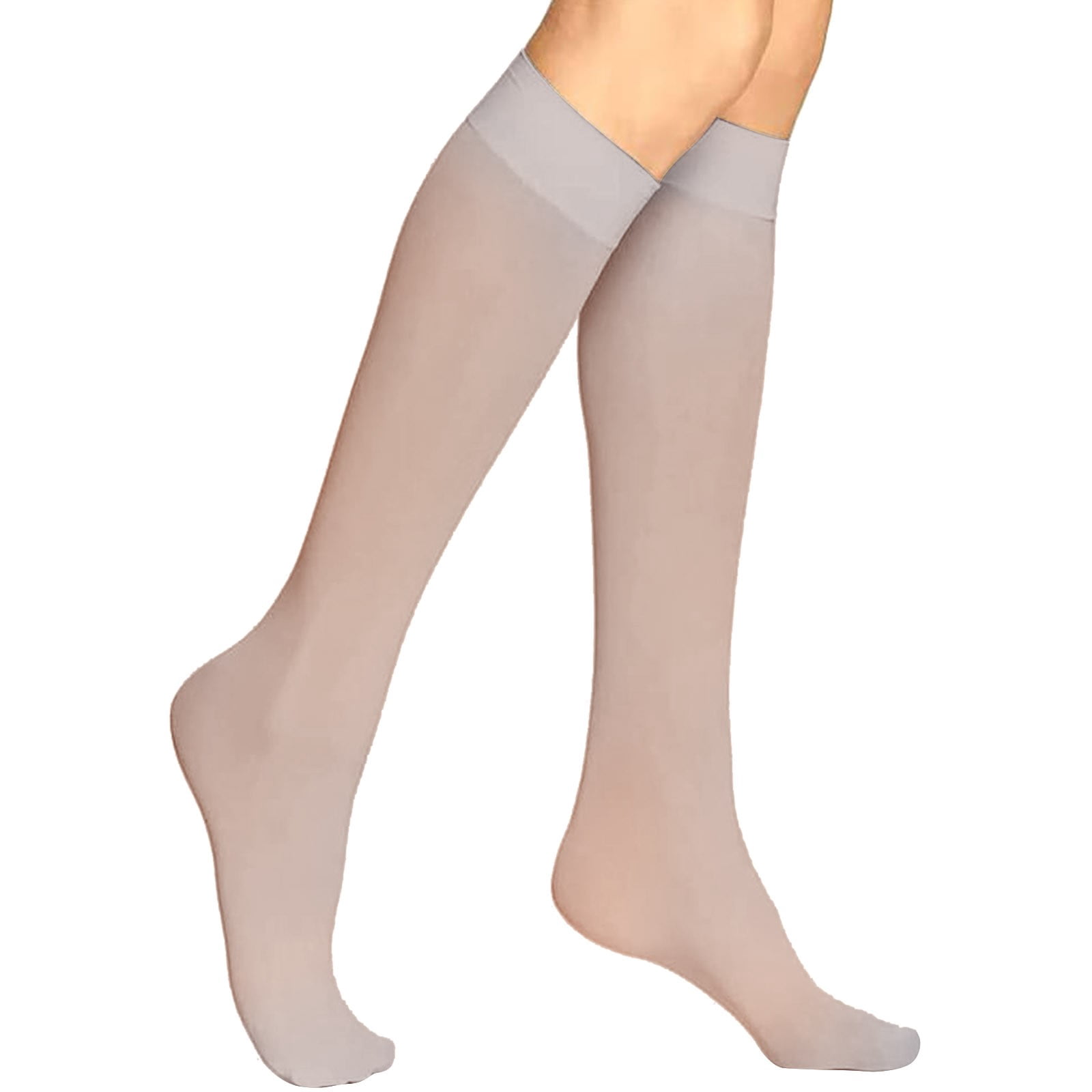 WEAIXIMIUNG Injinji Toe Socks Men Women's Sheer Knee High Stockings