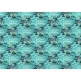 thumbnail image 1 of Ahgly Company Tapis Rectangulaire Lavable en Machine Intérieur Transitionnel Turquoise Vert, 2 Pieds x 5 Pieds, 1 of 7