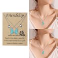 thumbnail image 2 of SIfdSeng Butterfly Necklace Female Sense Creative Card Necklace Gift for Friends Female Necklace Female Design Sense Temperament, 2 of 8