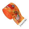thumbnail image 3 of Oefntac Ribbon Thanksgiving Ribbon Theme Ribbon Yellow Maple Leaf Pumpkin Plaid Edge Decorative Ribbon, 3 of 6
