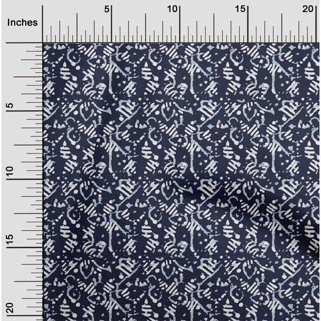 oneOone Polyester Lycra Fabric Abstract Block Decor Fabric Printed BTY 56 Inch Wide